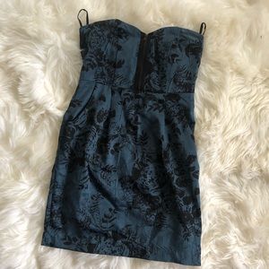 Silence and Noise Strapless Floral Dress